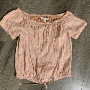 Anthropologie x Frye Off Shoulder Blouse